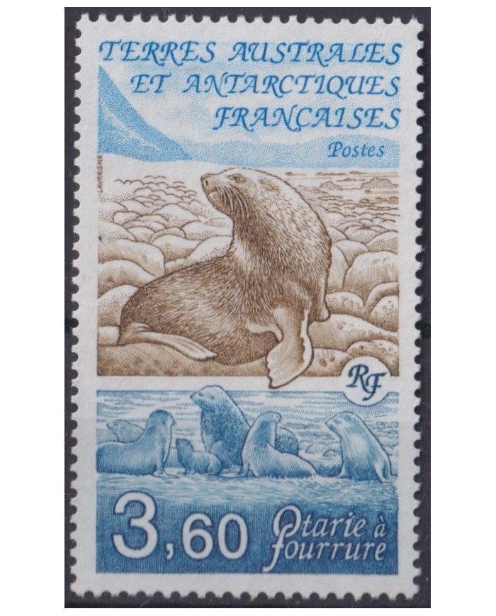 F-EX34343 TAAF ANTARCTIC POLAR MNH 1991 MARINE WILDLIFE FISH PECES SEALION LEON MARINO.