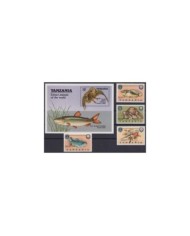 F-EX34294 MALDIVES MNH 1988 MARINE REEF WILDLIFE FISH ENVIRONMENT DAY BIRD.