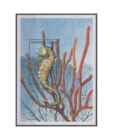 F-EX34348 TANZANIA MNH MARINE WILDLIFE FISH PECES SEA HORSE.