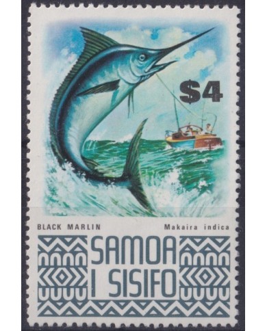 F-EX34380 SAMOA I SISIFO IS MNH 1972-75 4$ MARINE WILDLIFE FISH MARLIN FISHING.