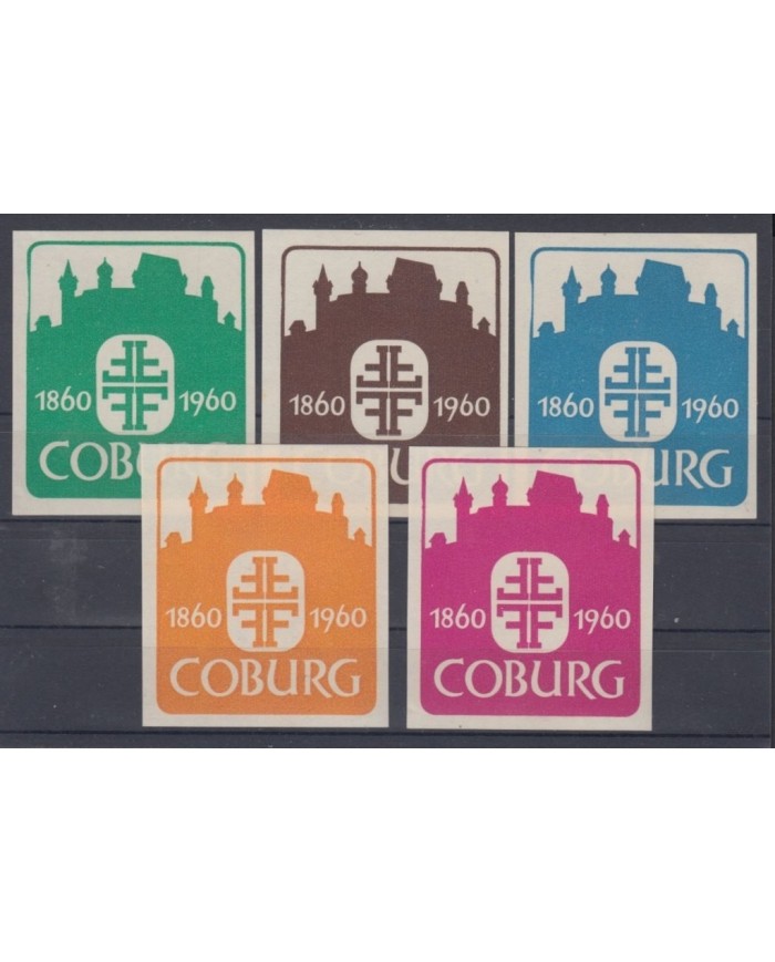 F-EX9643 ALEMANIA GERMANY DEUTSCHLAND 1960 COBURG MNH CINDERELLA LOT.