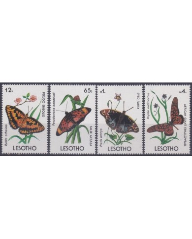 F-EX34669 LESOTHO MNH 1990 BUTTERFLIES INSECTS ENTHOMOLOGY PAPILLON MARIPOSAS.