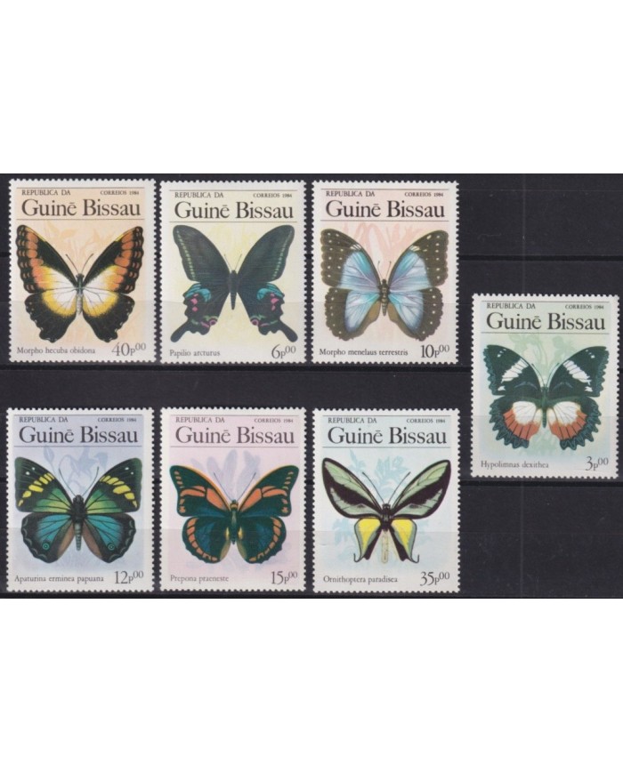 F-EX34687 GUINEA BISSAU MNH 1984 BUTTERFLIES INSECTS MARIPOSAS PAPILLON ENTHOMOLOGY .