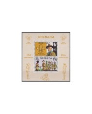F-EX34690 GRENADA MH 1972 BOYS SCOUTS SCOUTING 65th JAMBOREE LORD BADEN POWELL.