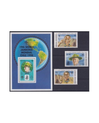F-EX34698 GRENADA & GRENADINES 1999 MNH BOYS SCOUTS 19TH CHILE JAMBOREE BADEN POWELL SCOUTING.