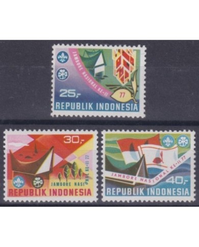 F-EX34709 INDONESIA MNH 1977 BOYS SCOUTS SCOUTING JAMBOREE.