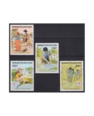 F-EX34740 CONGO 1982 MNH 75TH BOYS SCOUTS JAMBOREE BADEN POWELL SCOUTING.