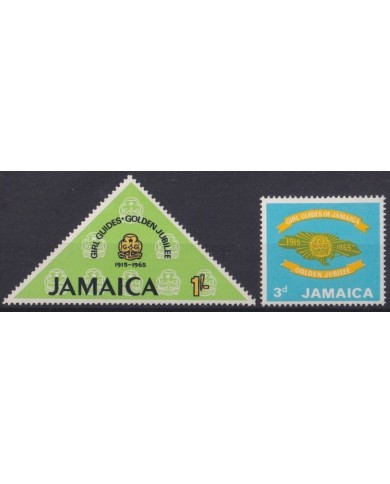 F-EX34775 JAMAICA MNH 1965 BOYS SCOUTS SCOUTING JAMBOREE GIRL GUIDE.