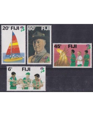 F-EX34870 FIJI MNH 1982 BOYS SCOUTS SCOUTING JAMBOREE LORD BADEN POWELL.