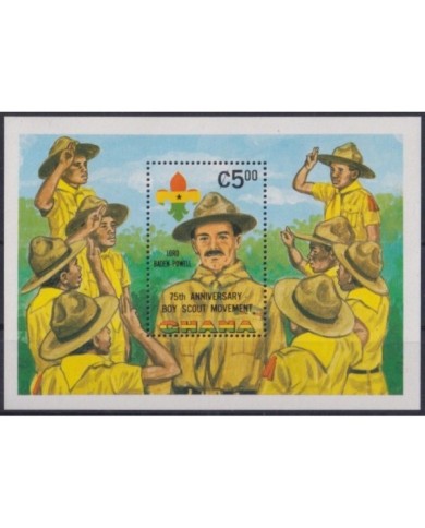 F-EX34878 GHANA 1982 MNH 75TH BOYS SCOUTS JAMBOREE BADEN POWELL SCOUTING.