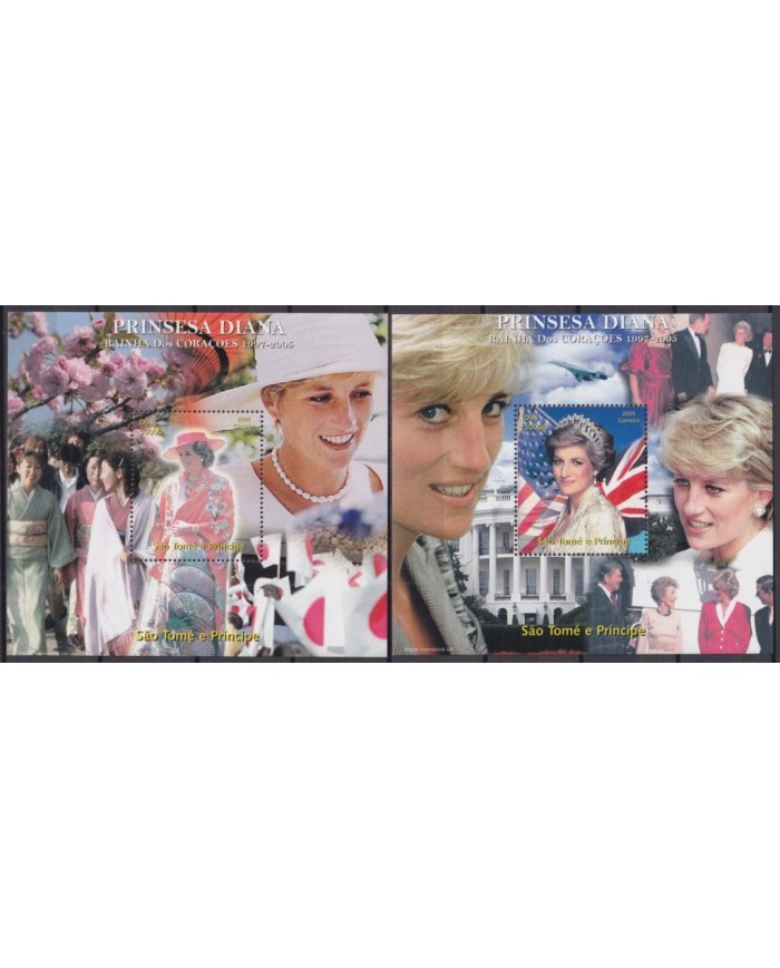 F-EX34951 SAO TOME I PRINCIPE MNH 2000 PRINCESS DIANA SPENCER IN JAPAN.