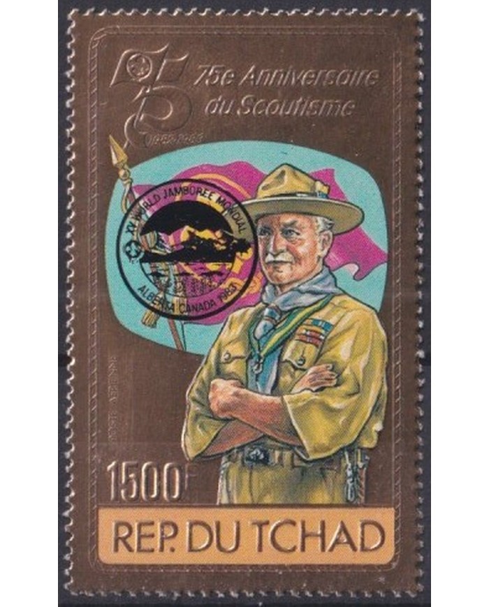 F-EX35405 CHAD MNH 1983 BOYS SCOUTS SCOUTING GOLDEN JAMBOREE 15th CANADA.