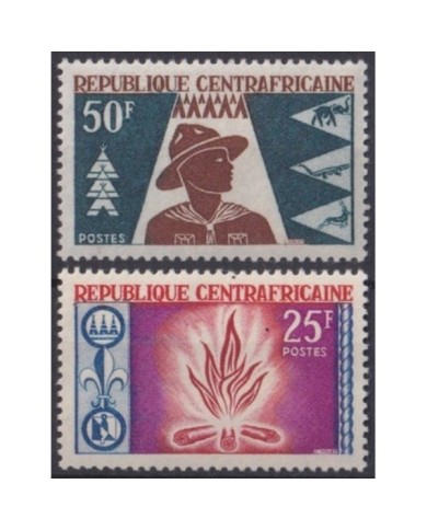 F-EX35408 CENTRAL AFRICA MNH 1965 BOYS SCOUTS SCOUTING JAMBOREE.