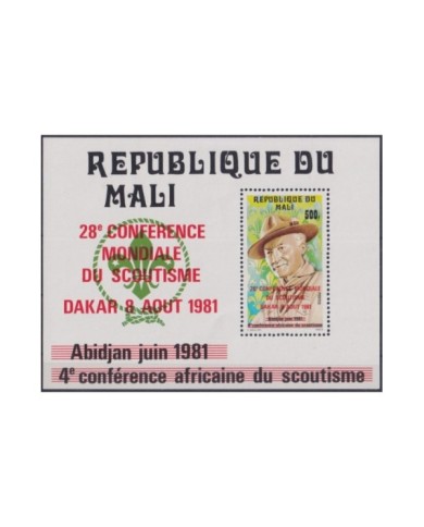 F-EX35423 MALI MNH 1981 BOYS SCOUTS SCOUTING JAMBOREE LORD BADEN POWELL.