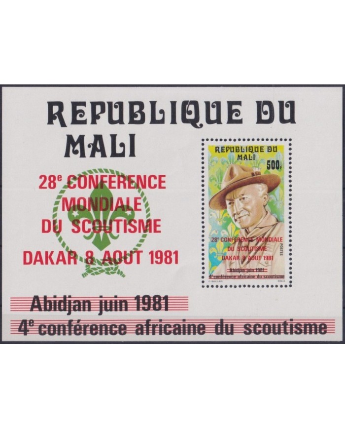 F-EX35423 MALI MNH 1981 BOYS SCOUTS SCOUTING JAMBOREE LORD BADEN POWELL.
