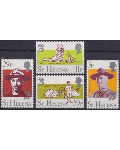 F-EX35438 ST HELENA MNH 1982 BOYS SCOUTS SCOUTING JAMBOREE LORD BADEN POWELL.
