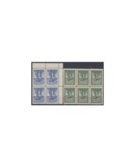 F-EX9778 ITALIA ITALY 1940 NAPOLI NAPLES TRIENALE DE OLTREMARE. FEETS. BLOCK 4 ORIGINAL