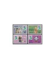 F-EX35506 SENEGAL MNH 1976 BOYS SCOUTS SCOUTING AFRICAN JAMBOREE.