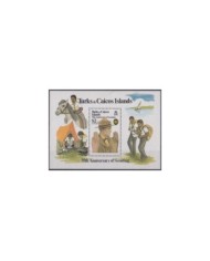 F-EX35520 TURKS & CAICOS MNH 1982 BOYS SCOUTS SCOUTING 75th LORD BADEN POWELL.
