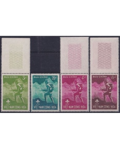 F-EX35525 VIETNAM MNH 1959 BOYS SCOUTS SCOUTING JAMBOREE BADEN POWELL.