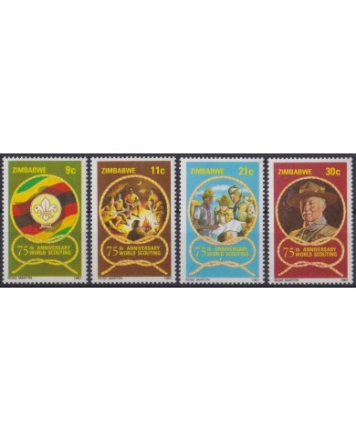 F-EX35530 ZIMBABWE MNH 1982 BOYS SCOUTS SCOUTING JAMBOREE 75th ANNIV.