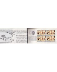 F-EX34966 JERSEY UK ENGLAND MNH 1985 BOOKLED ART HUGUENOT HERITAGE SHIP BARCOS.