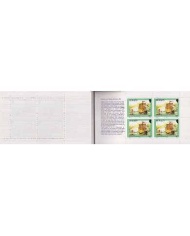F-EX35100 JERSEY UK ENGLAND MNH 1992 BOOKLED ADVENTUR WILLIAM MESNY CHINA SHIP BARCOS.