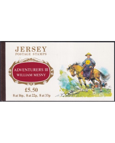 F-EX35100 JERSEY UK ENGLAND MNH 1992 BOOKLED ADVENTUR WILLIAM MESNY CHINA SHIP BARCOS.