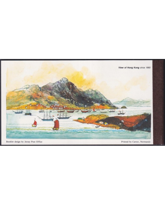 F-EX35100 JERSEY UK ENGLAND MNH 1992 BOOKLED ADVENTUR WILLIAM MESNY CHINA SHIP BARCOS.