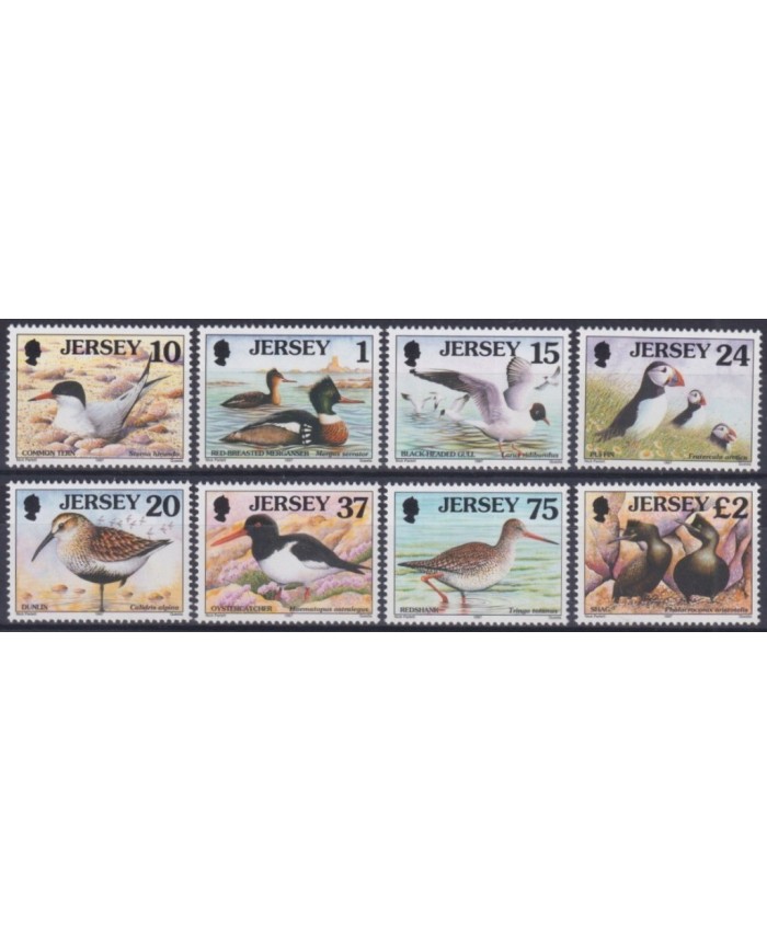 F-EX35131 JERSEY UK ENGLAND MNH 1997 SEABIRD & WADERS WILDLIFE AVES BIRD PAJAROS.