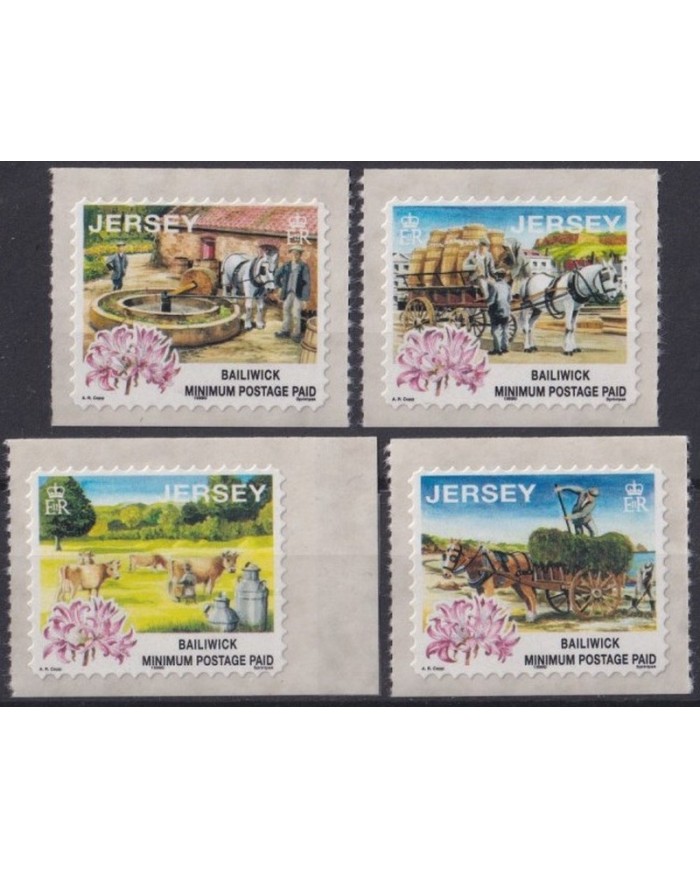 F-EX35145 JERSEY UK ENGLAND MNH 1999 BAILIWICK ADHESIVE AGRICULTURE HORSE CAO.