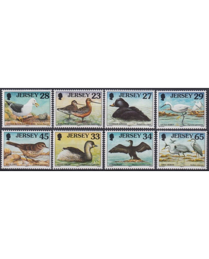 F-EX35146 JERSEY UK ENGLAND MNH 1999 SEABIRD & WADERS WILDLIFE AVES BIRD PAJAROS.