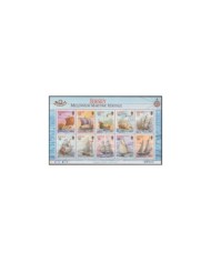 F-EX35443 JERSEY UK ENGLAND MNH 2000 MILLENIUM MARITIME HERITAGE SHIP BARCOS.