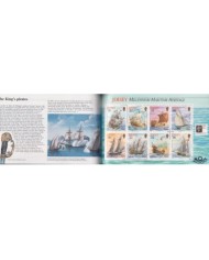 F-EX35448 JERSEY UK ENGLAND MNH 2000 BOOKLED MILLENIUM MARITIME HERITAGE SHIP BARCOS.