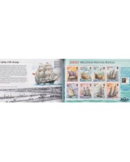 F-EX35448 JERSEY UK ENGLAND MNH 2000 BOOKLED MILLENIUM MARITIME HERITAGE SHIP BARCOS.
