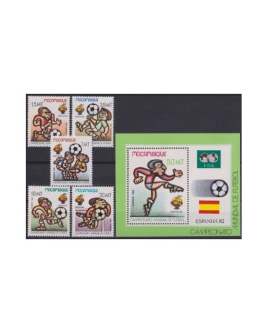 F-EX27839 MOZAMBIQUE MNH 1982 SPAIN ESPAÑA SOCCER FOOTBALL FUTBOL WOLD CUP.