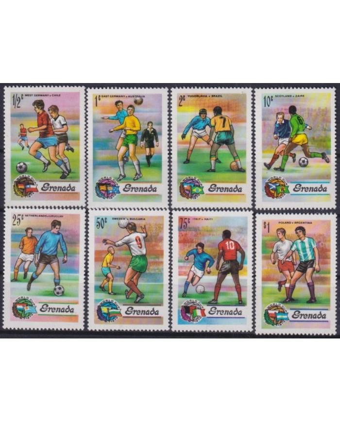 F-EX27859 GRENADA MNH 1974 SOCCER FOOTBALL FUTBOL WOLD CUP.