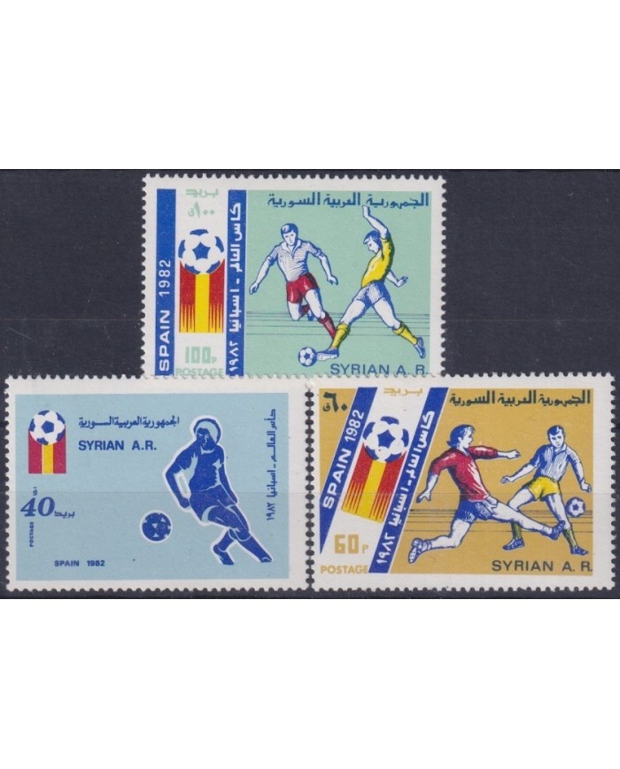 F-EX27866 SYRIA SIRIA MNH 1983 SPAIN ESPAÑA SOCCER FOOTBALL FUTBOL WOLD CUP.