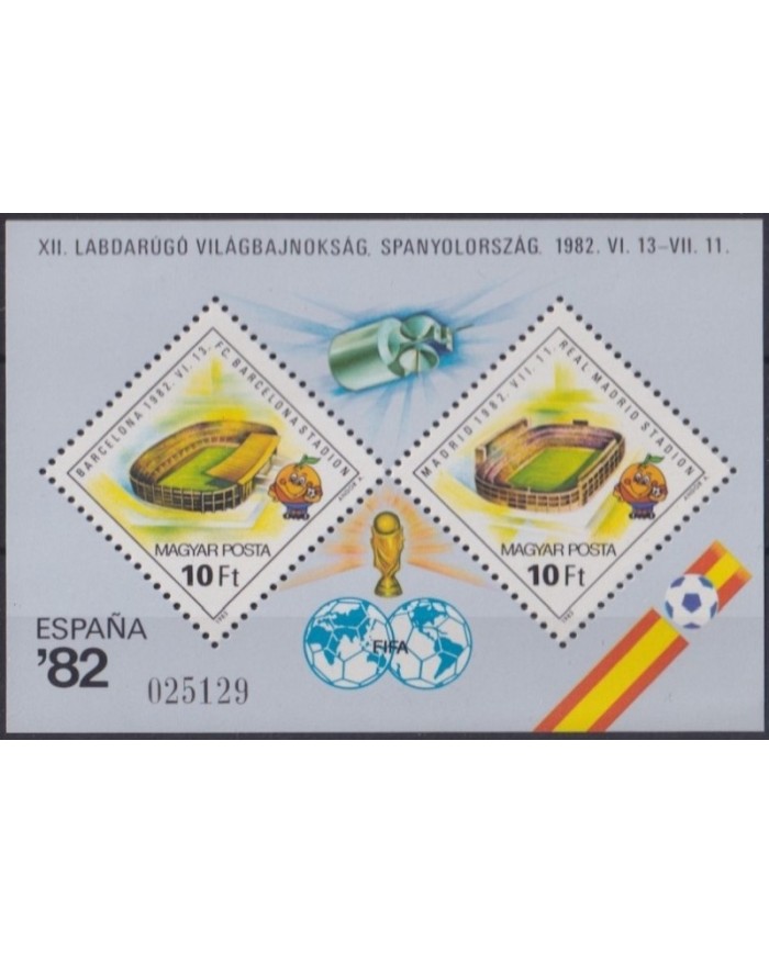 F-EX27871 HUNGARY MNH 1982 SPAIN ESPAÑA SOCCER FOOTBALL FUTBOL WOLD CUP.