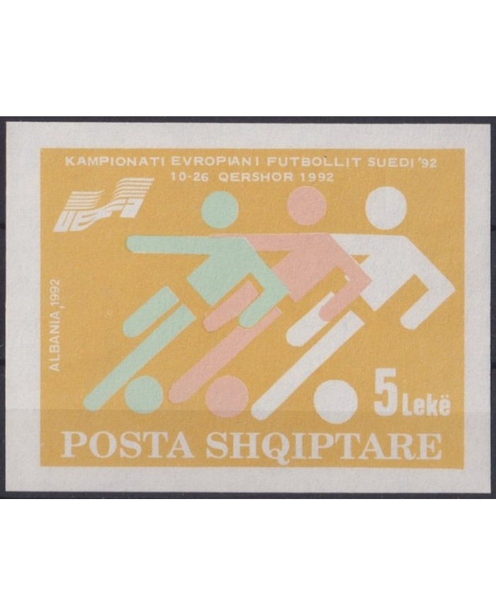 F-EX27874 ALBANIA MNH 1992 EUROPEAN SOCCER FOOTBALL FUTBOL CUP.
