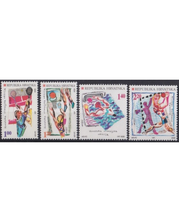 F-EX27939 CROACIA CROATIA HRVATSKA MNH 1997 WATERPOLO TENNIS BASKET HANSBALL.