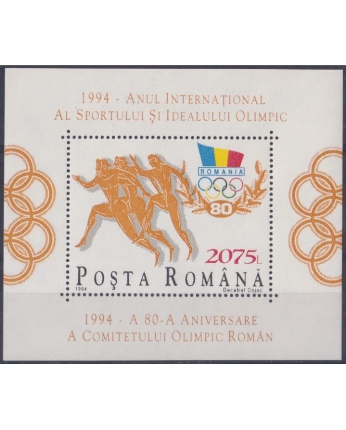 F-EX27983 RUMANIA MNH 1994 OLYMPIC YEAR 80 ANIV OLYMPIC RUMAN COMITEE.