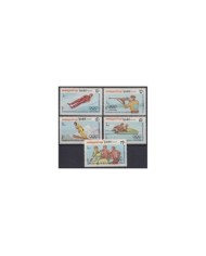 F-EX27994 LAOS MNH 1983 WINTER OLYMPIC SARAJEVO SKIING SKATING SINGLE SKI.