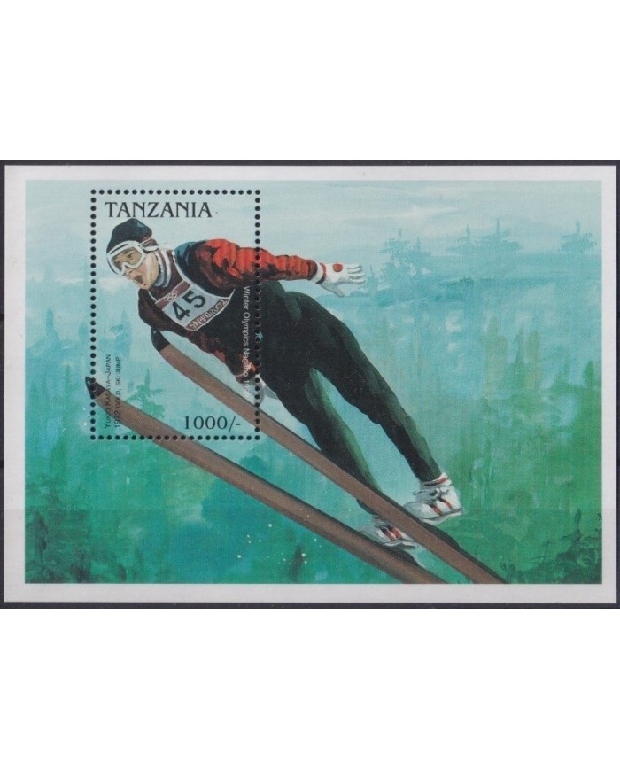 F-EX28002 TANZANIA MNH 1997 WINTER OLYMPIC NAGANO SKIING SKATING SKI JUMP.