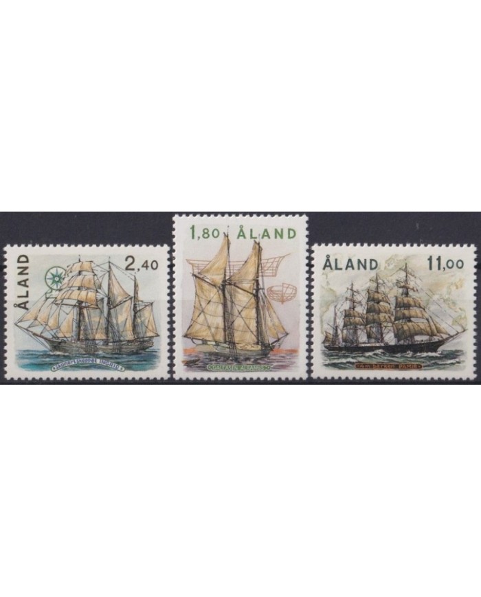 F-EX29277 ALAND MNH 1988 MERCHANT SHIP BOAT SAILBOAT BARCOS.