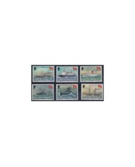 F-EX29303 MAN IS MNH 1980 ROBERT QUAYLE SHIP SAILBOAT BARCOS TASMANIA BRIDGE.
