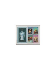 F-EX29369 BAHAMAS MNH RELIGION 1973 CHRISTMAS NAVIDAD NATIVITY ADORATION ART FILIPPINO LIPPI MURILLO.