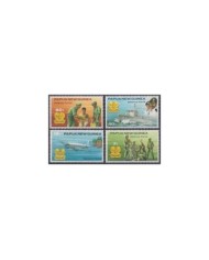 F-EX29424 PAPUA NEW GUINEA MNH 1981 DEFENSE FORCES BATTLESHIP MILITAR SHIP BARCOS.