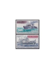 F-EX29429 TAAF ANTARCTIC POLAR MNH 1981 MERCHANT SHIP BARCO NORSEL SAINT MARCOUF.