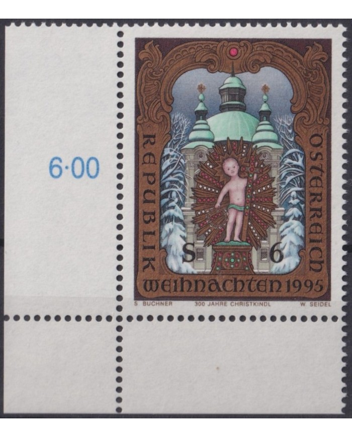F-EX29456 AUSTRIA MNH RELIGION 1995 CHRISTMAS NAVIDAD CHRIST.